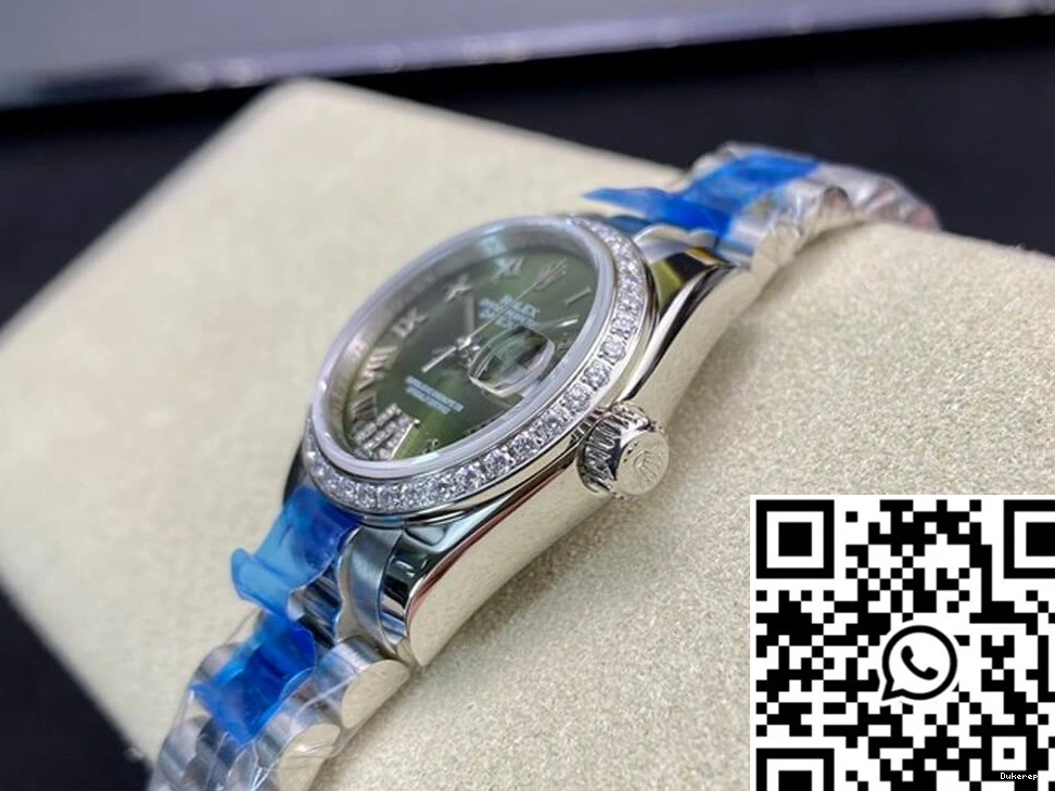 Factory Diamond-set BP Dial Rolex 28MM Green Datejust 0425